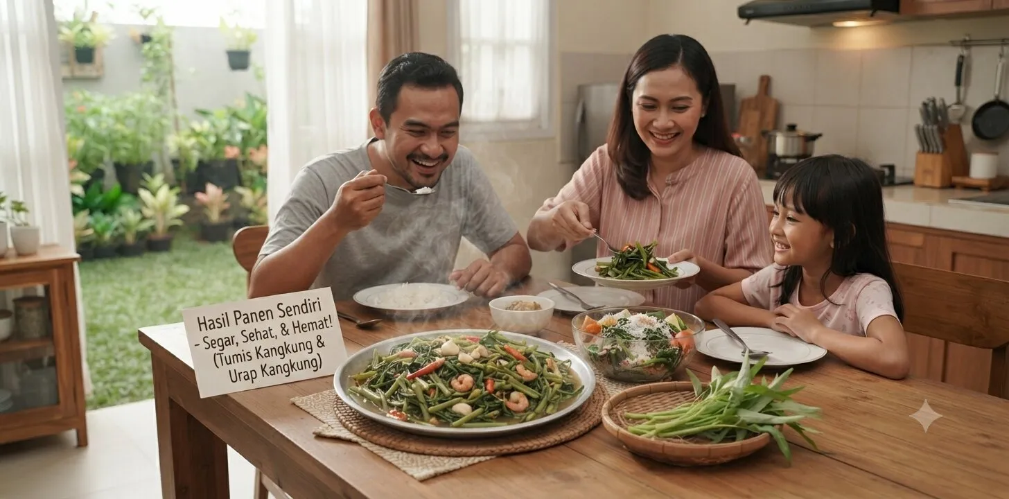 Nikmati Hasil Panen Sendiri di Rumah. Foto: AI Generated