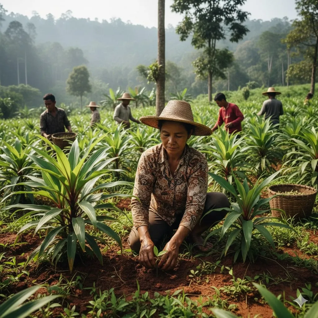 Perawatan dan Pemeliharaan Tanaman Kapulaga (c) Ilustrasi AI