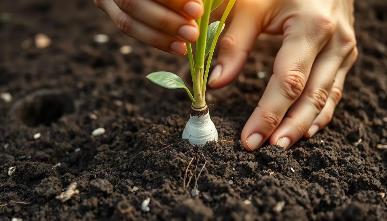 Teknik Penanaman Loncang yang Benar (c) Ilustrasi AI