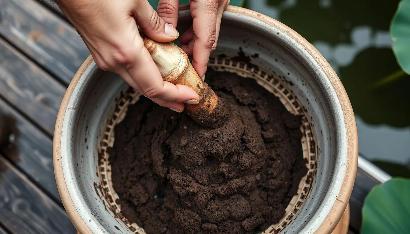 Menyiapkan Media Tanam yang Ideal untuk Lotus (c) Ilustrasi AI