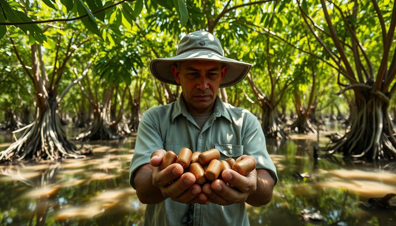Persiapan Sebelum Menanam Mangrove (c) Ilustrasi AI