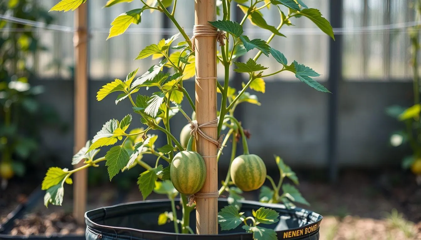 Sistem Penyangga dan Pemeliharaan Buah (c) Ilustrasi AI