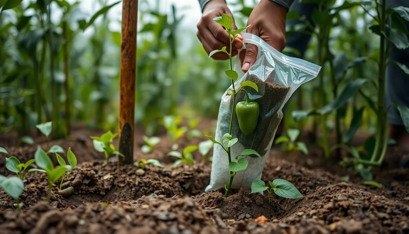 Teknik Penanaman Merica yang Benar (c) Ilustrasi AI