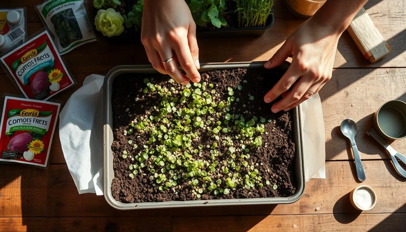 1. Cara Menanam Microgreens di Rumah dengan Media Tanah (c) Ilustrasi AI
