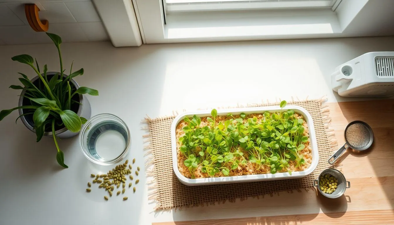 2. Cara Menanam Microgreens di Rumah Secara Hidroponik (c) Ilustrasi AI