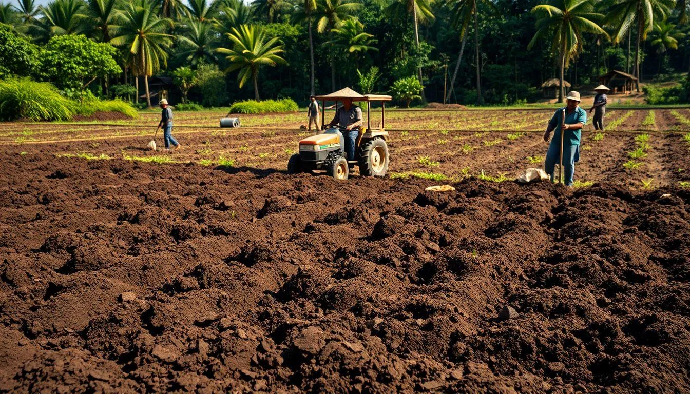 Persiapan Lahan untuk Menanam Nilam (c) Ilustrasi AI