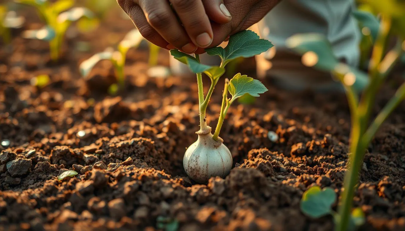 Proses Penanaman Bibit Oyong (c) Ilustrasi AI