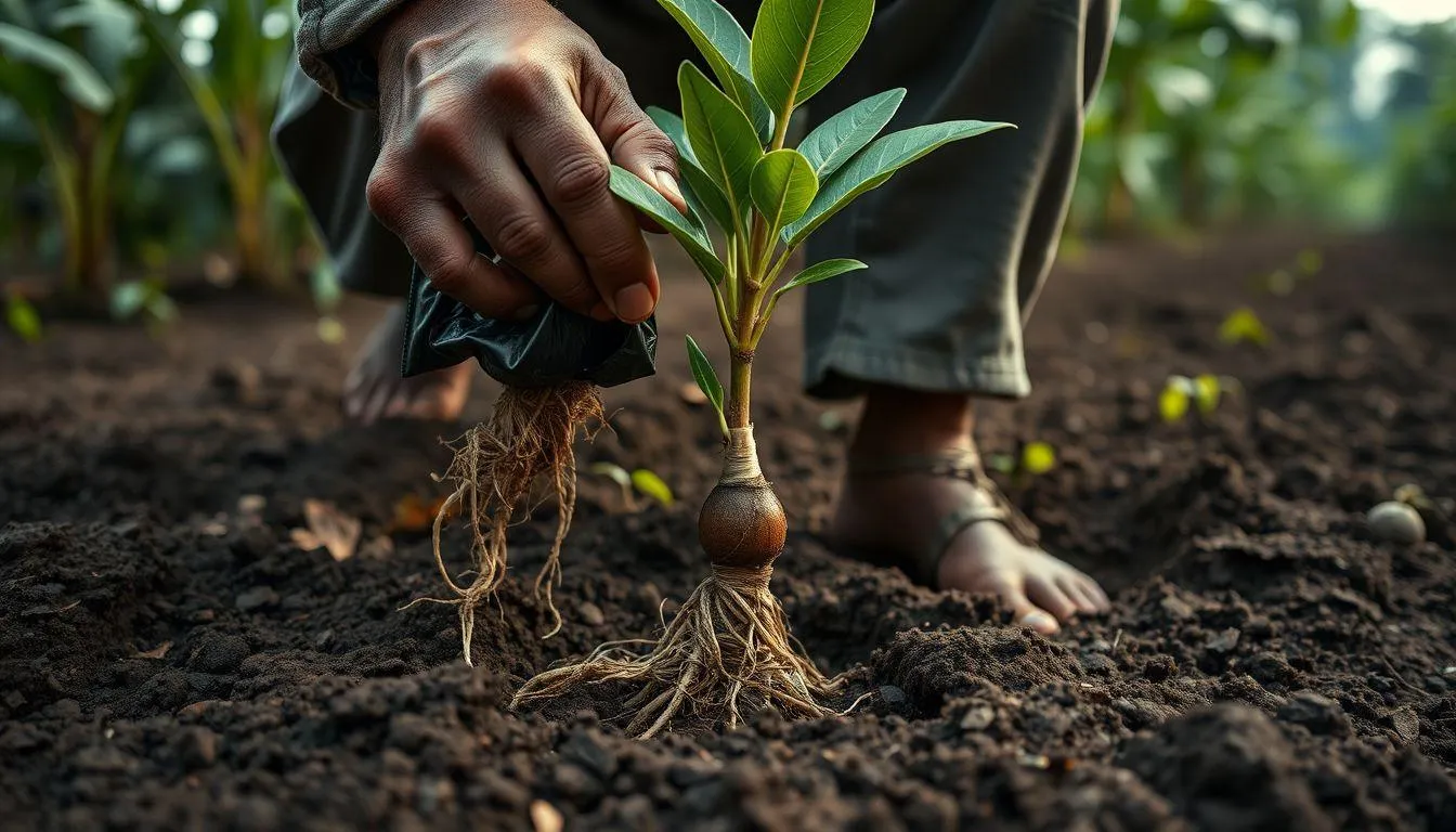 Teknik Penanaman Pala yang Benar (c) Ilustrasi AI