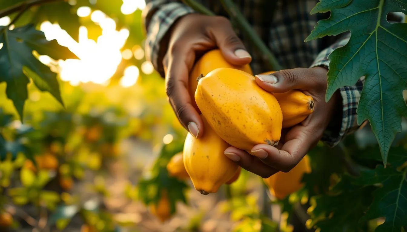 Pemanenan Buah Pepaya (c) Ilustrasi AI