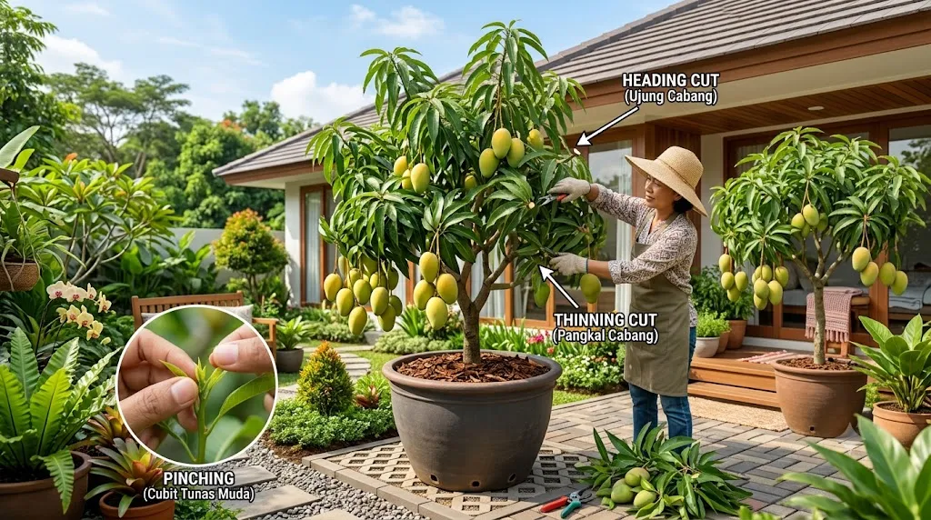 Pemangkasan Pohon Mangga. (AI Generated)