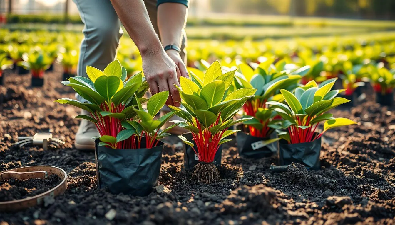 Cara Menanam Pucuk Merah di Lahan Permanen (c) Ilustrasi AI