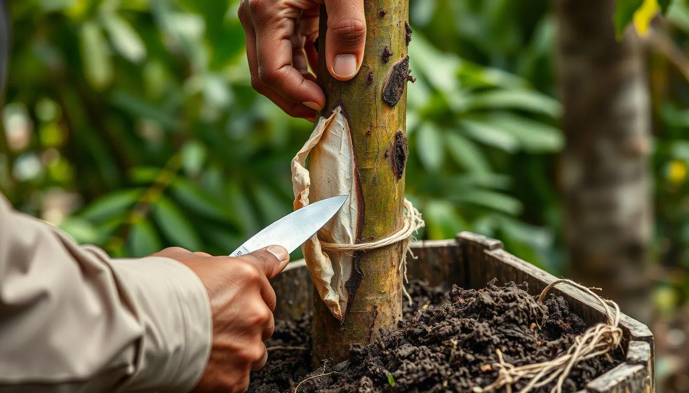 Cara Mencangkok Rambutan yang Benar (c) Ilustrasi AI