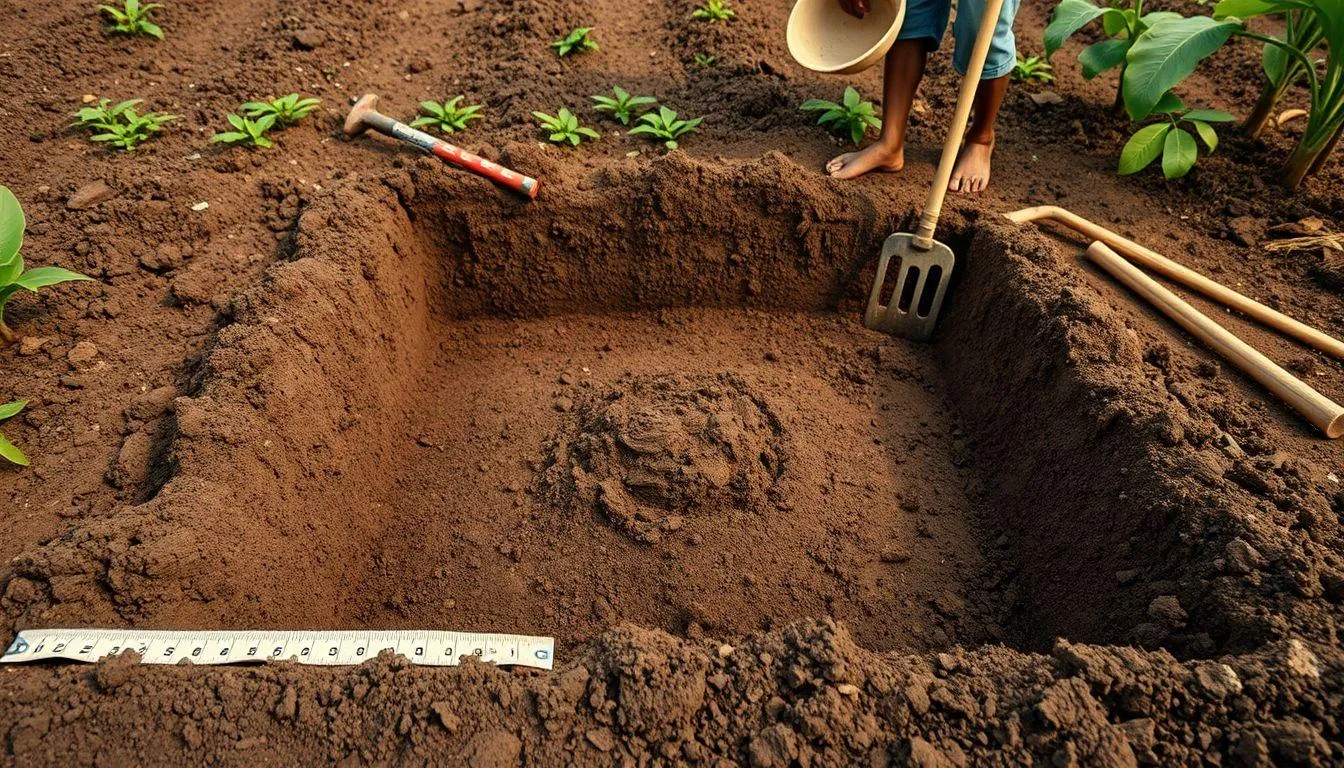 Teknik Penanaman dan Perawatan di Lahan (c) Ilustrasi AI