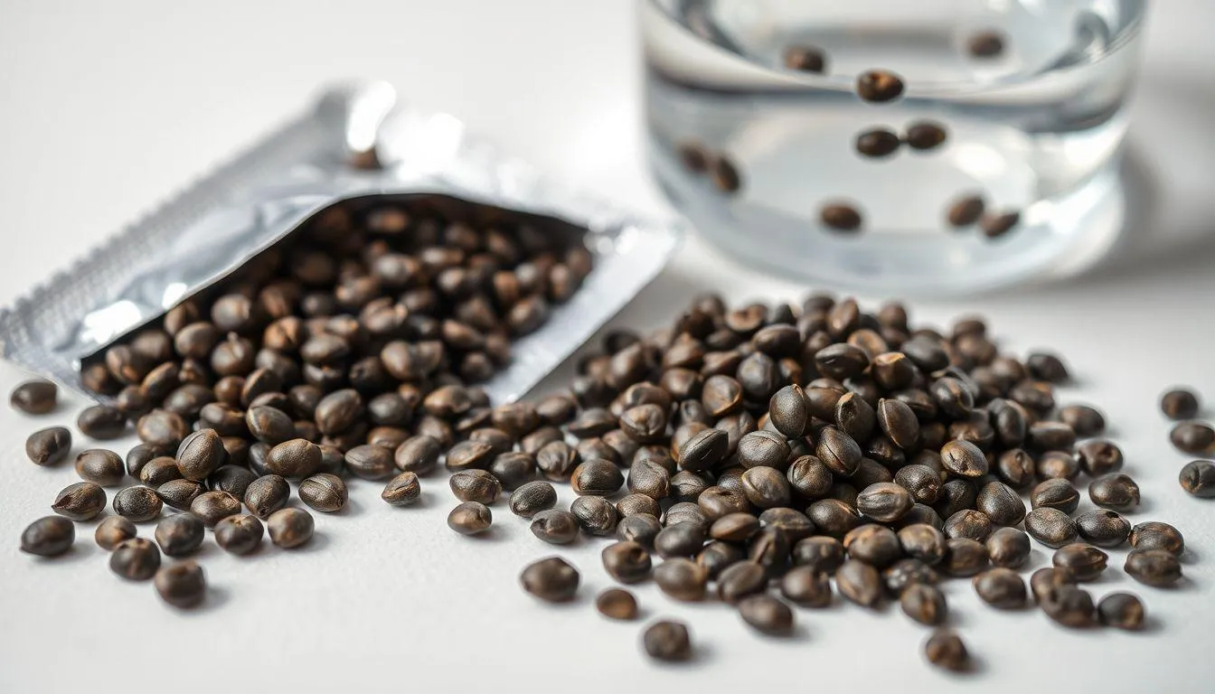 Memilih Bibit atau Biji Sawi Berkualitas (c) Ilustrasi AI