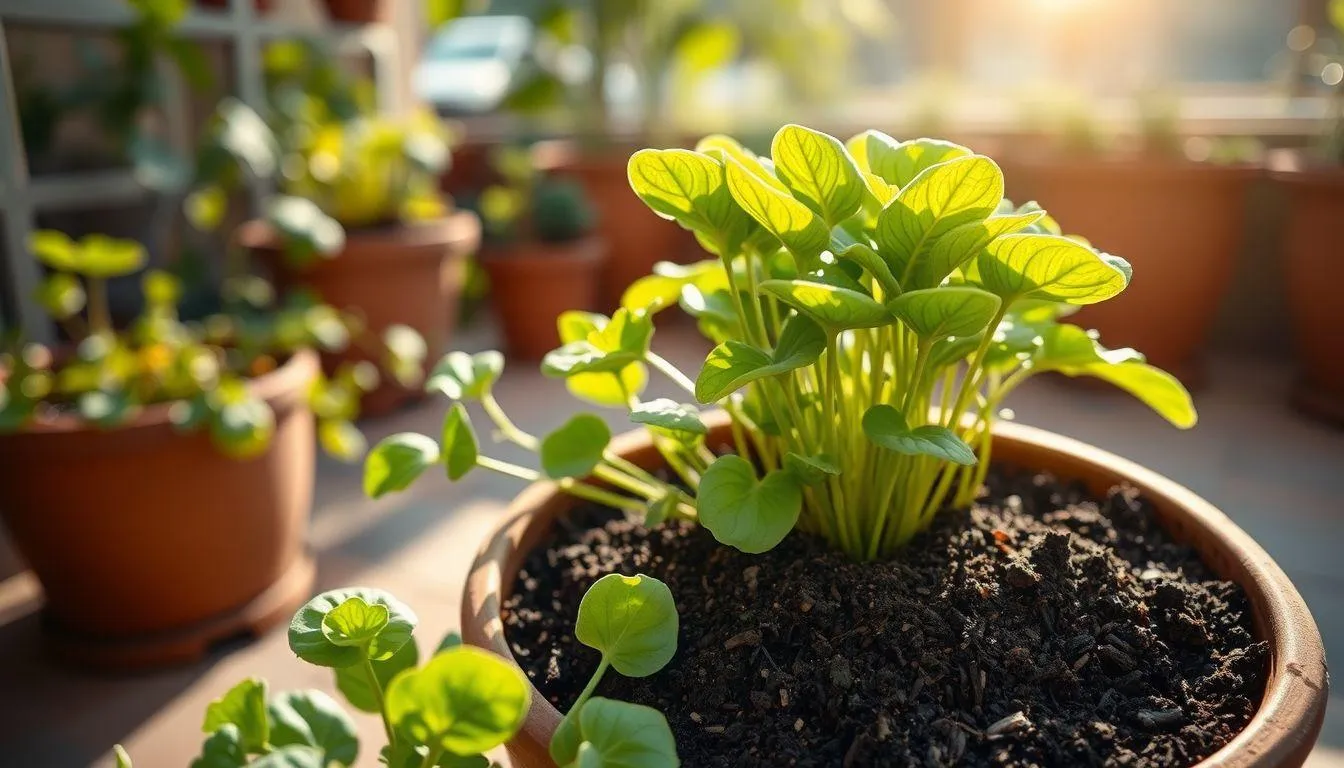 Cara Menanam Sawi Hijau di Pot untuk Dekorasi Rumah (c) Ilustrasi AI