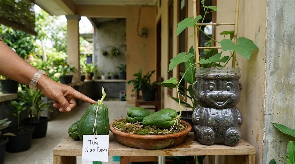 Memilih Bibit Unggulan dari Buah Tua (AI Generated)