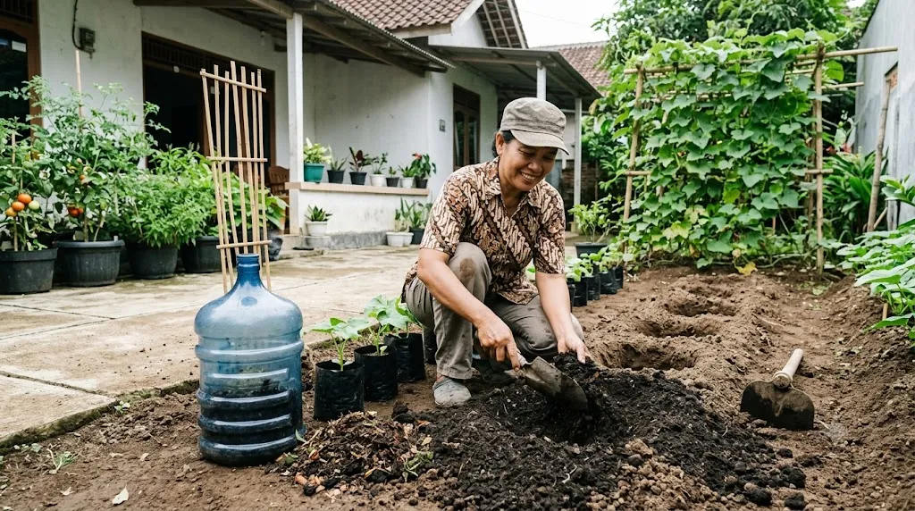 Persiapan Lahan yang Gembur dan Subur (AI Generated)