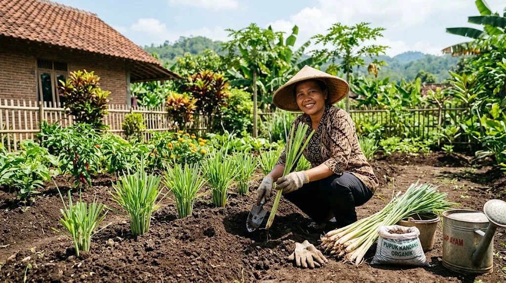 Cara Menanam Serai di Pekarangan/AI Generated