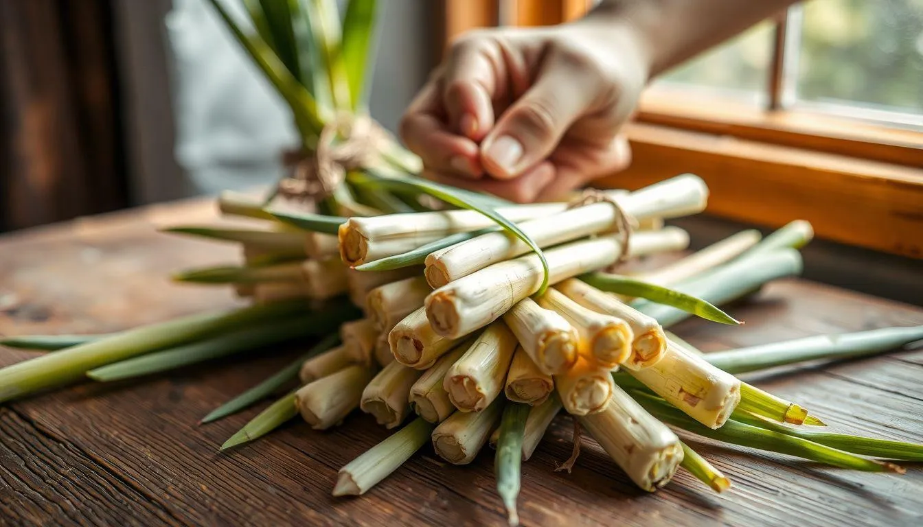 Persiapan Batang Serai untuk Ditanam (c) Ilustrasi AI