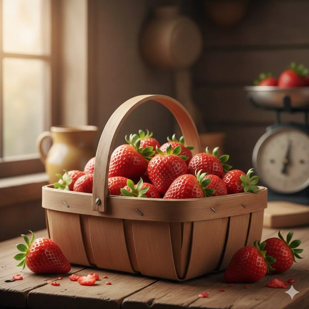 Teknik Menanam Strawberry dari Buah Langsung (c) Ilustrasi AI
