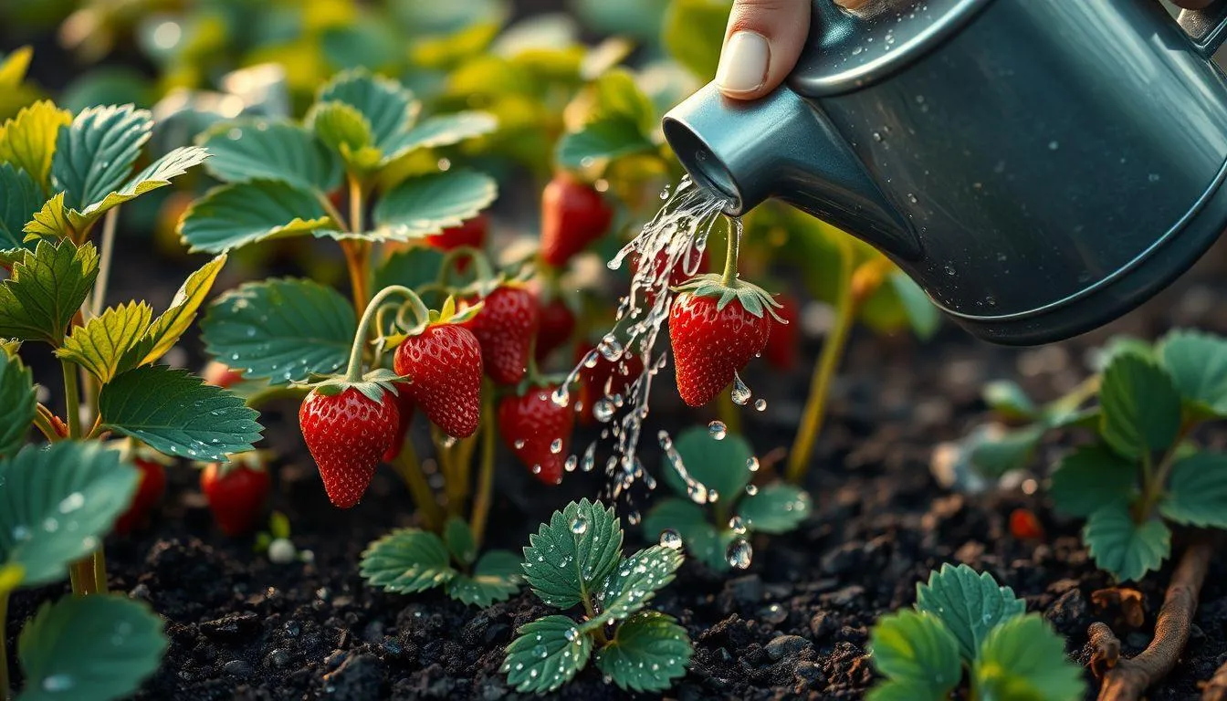 Perawatan Tanaman Strawberry agar Tumbuh Subur (c) Ilustrasi AI