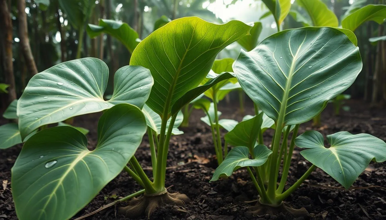 Mengenal Tanaman Talas dan Karakteristiknya (c) Ilustrasi AI