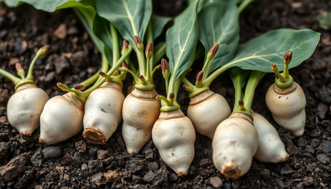 Pemilihan dan Persiapan Bibit Talas (c) Ilustrasi AI