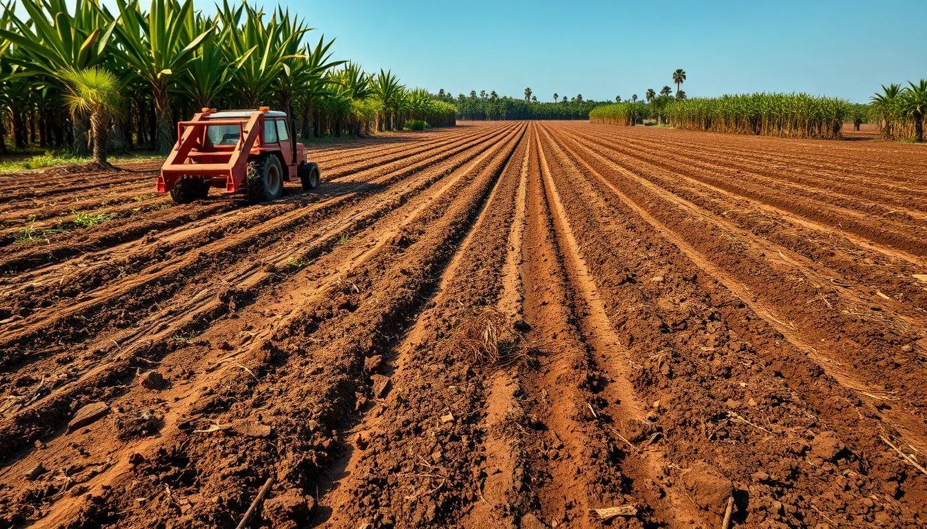 Persiapan Lahan untuk Menanam Tebu (c) Ilustrasi AI