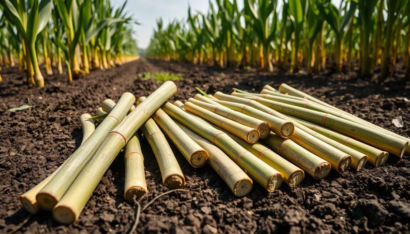 Pemilihan dan Persiapan Bibit Tebu (c) Ilustrasi AI