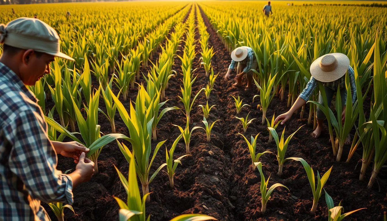 Perawatan dan Pemeliharaan Tanaman Tebu (c) Ilustrasi AI