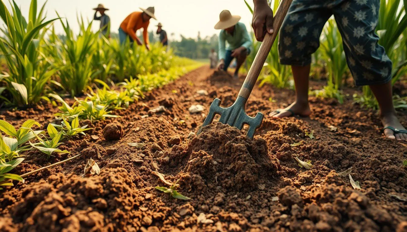 Persiapan Lahan dan Pengolahan Tanah (c) Ilustrasi AI