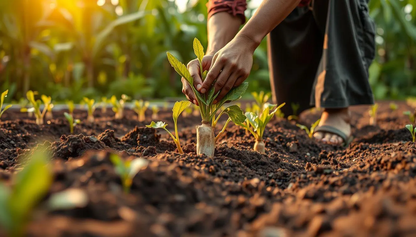 Teknik Penanaman Temulawak yang Benar (c) Ilustrasi AI