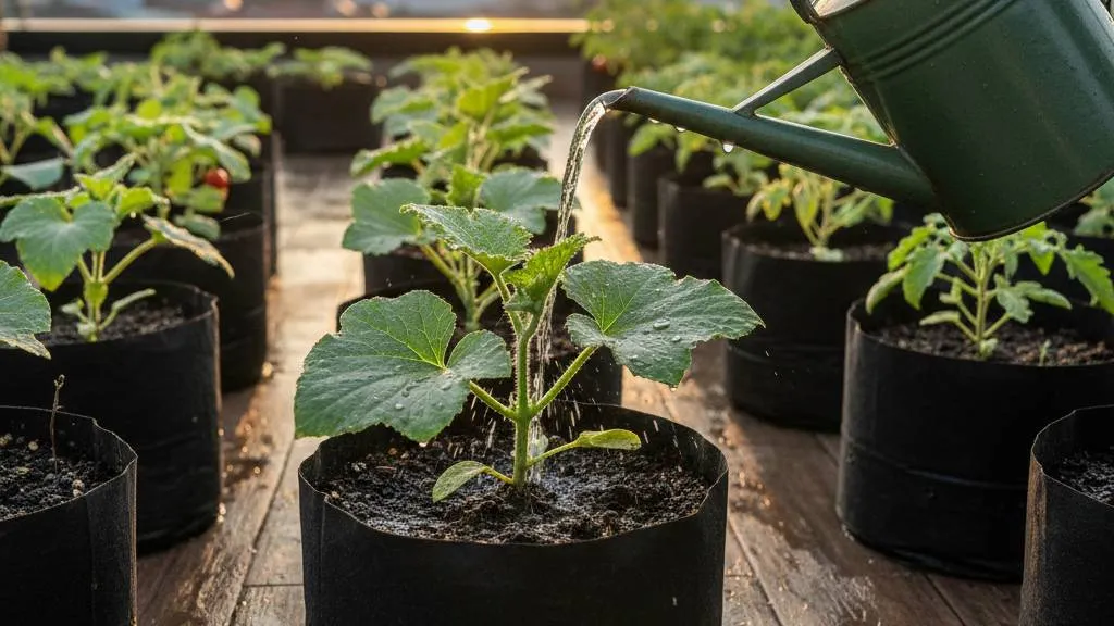 Perawatan Tanaman Timun Suri di Polybag (c) Ilustrasi AI