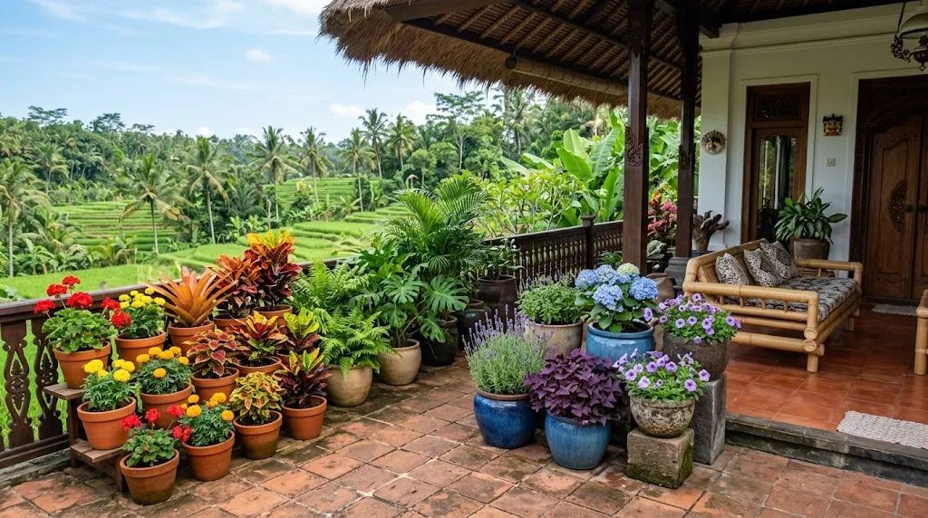 Cara Menata Pot Berdasarkan Warna/AI Generated