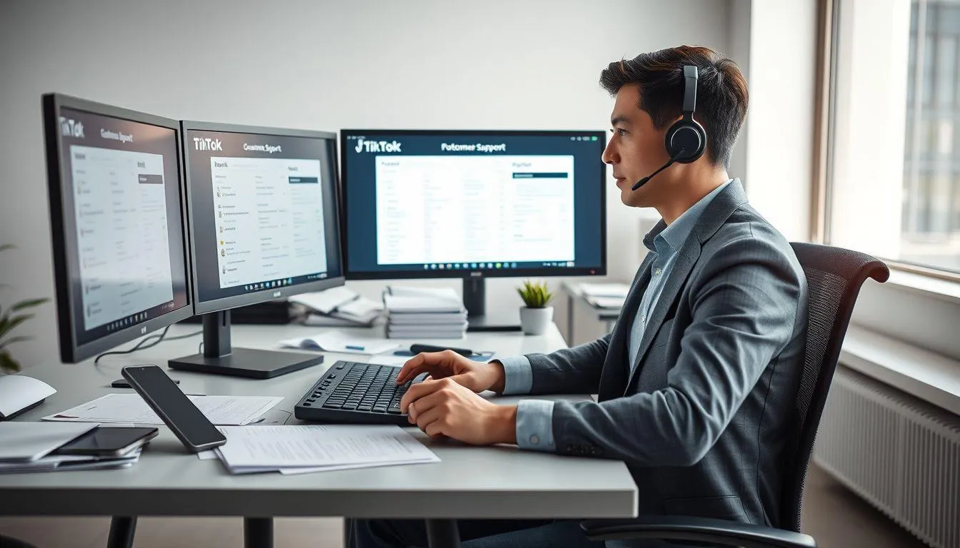 Menghubungi Layanan Dukungan TikTok (c) Ilustrasi AI