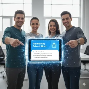 Cara Melindungi Privasi Akun Twitter Anda (c) Ilustrasi AI