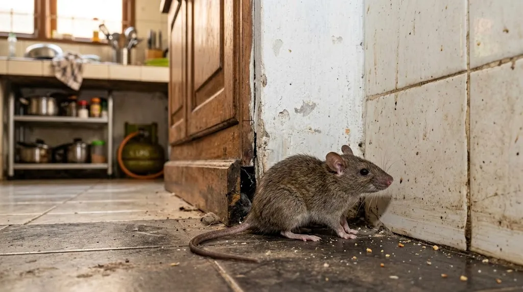 Ilustrasi Tikus Masuk ke Rumah (AI Generated)