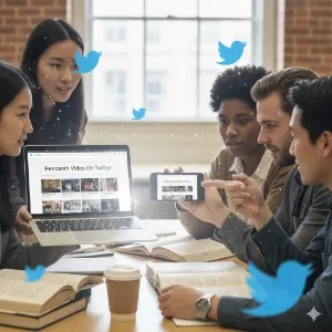 Mengoptimalkan Pencarian Video di Twitter (c) Ilustrasi AI