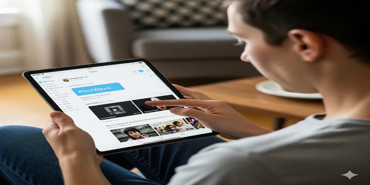 Memanfaatkan Fitur Eksplorasi Twitter (c) Ilustrasi AI