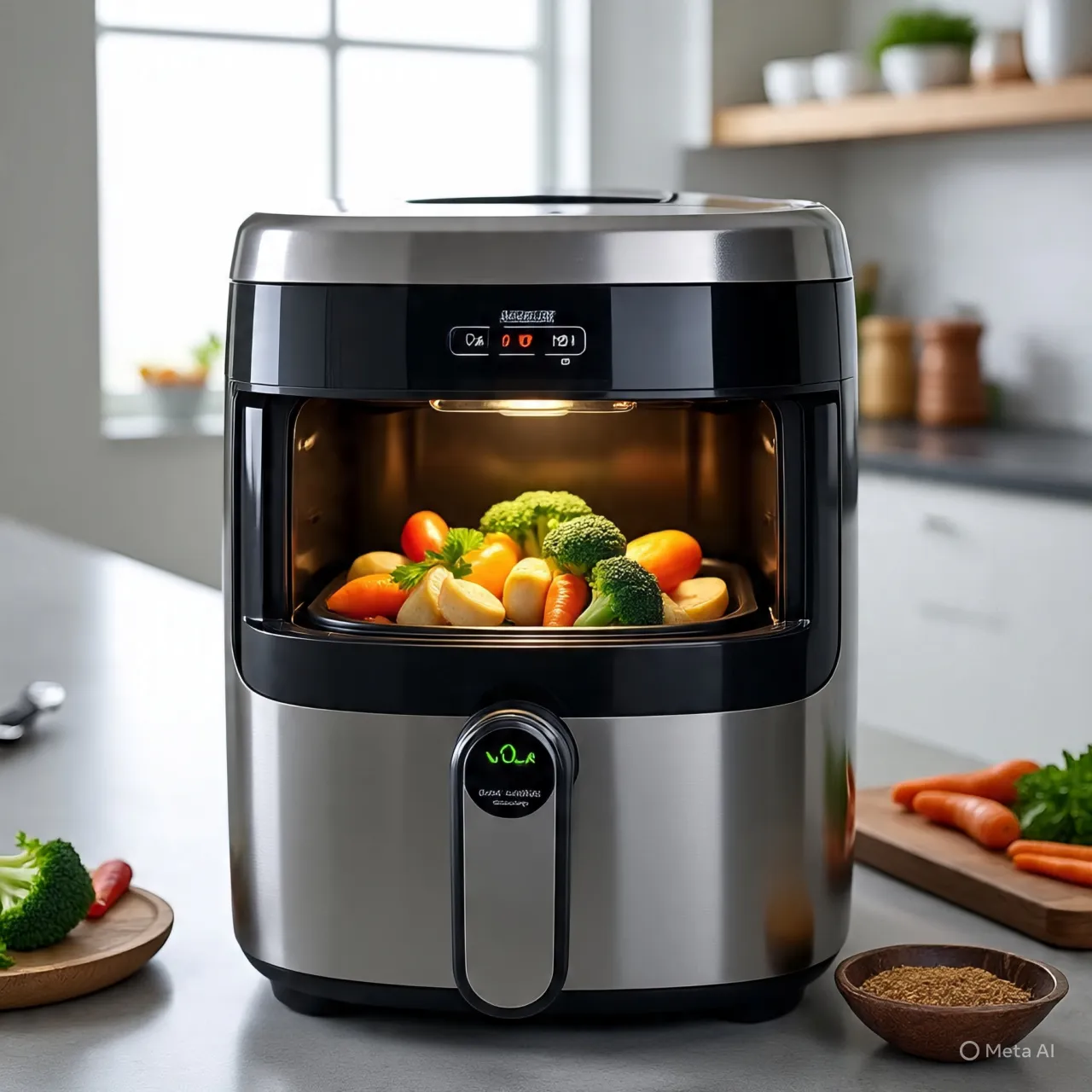 Langkah-Langkah Mencuci Komponen Air Fryer (c) Ilustrasi AI