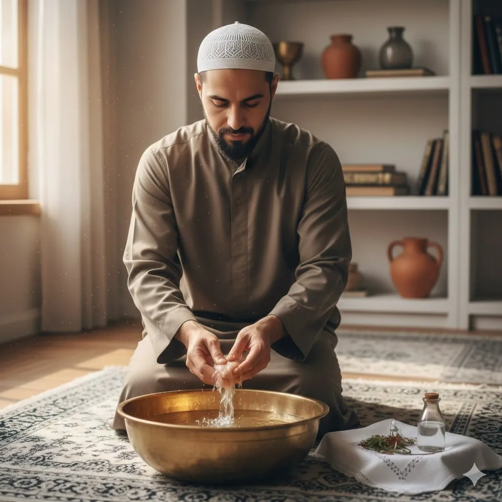 Hukum Mencuci dan Mengubur Ari-Ari dalam Islam (c) Ilustrasi AI