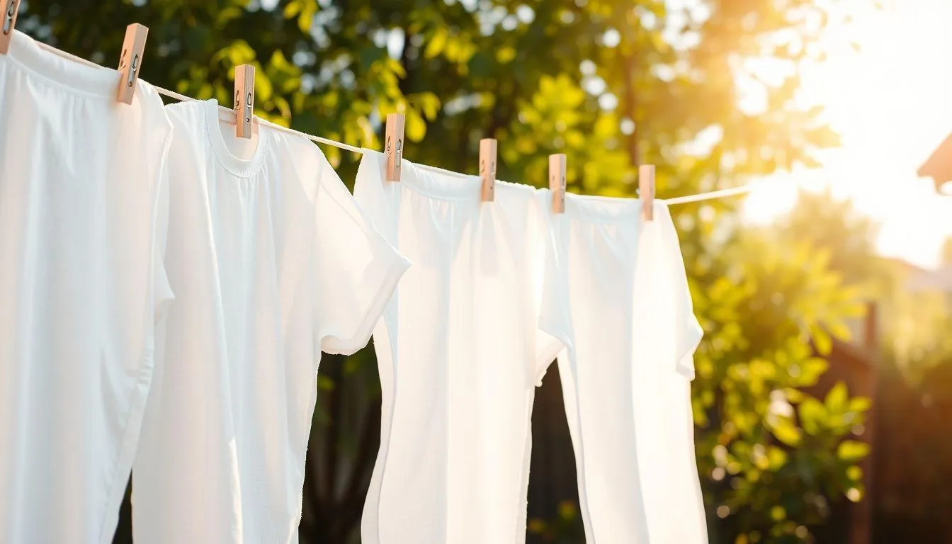 Pengeringan dan Penyimpanan Baju Putih (c) Ilustrasi AI