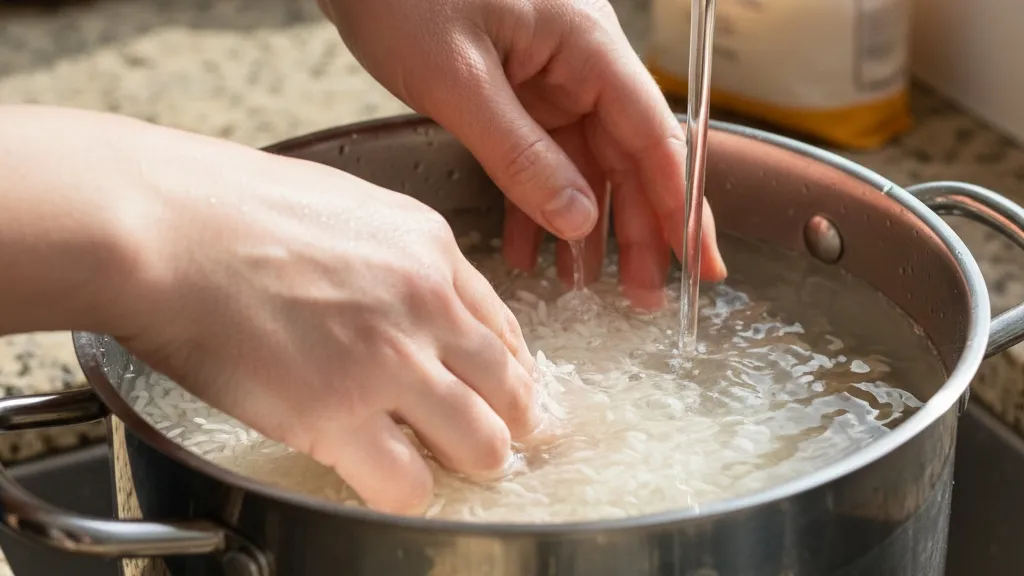 Teknik dan Cara Mencuci Beras yang Benar (c) Ilustrasi AI