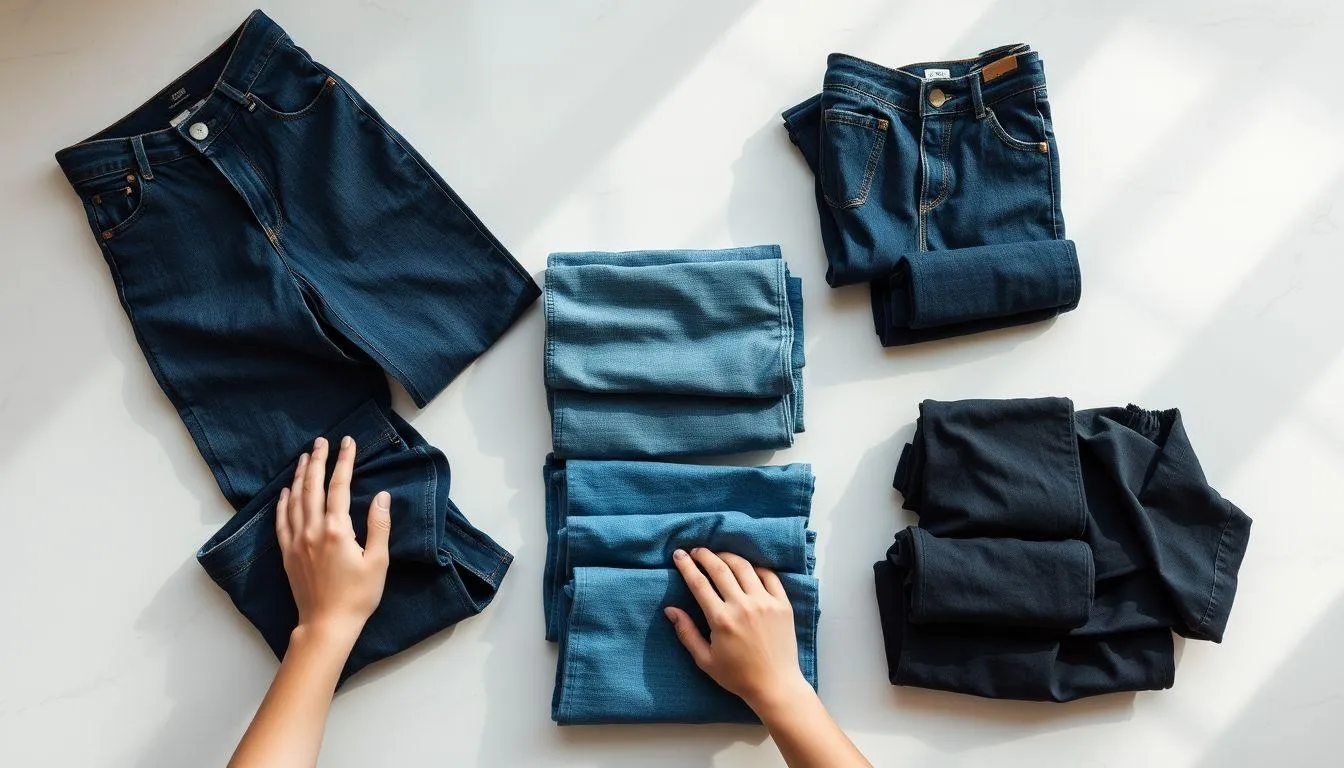 Persiapan Sebelum Mencuci Celana Jeans (c) Ilustrasi AI