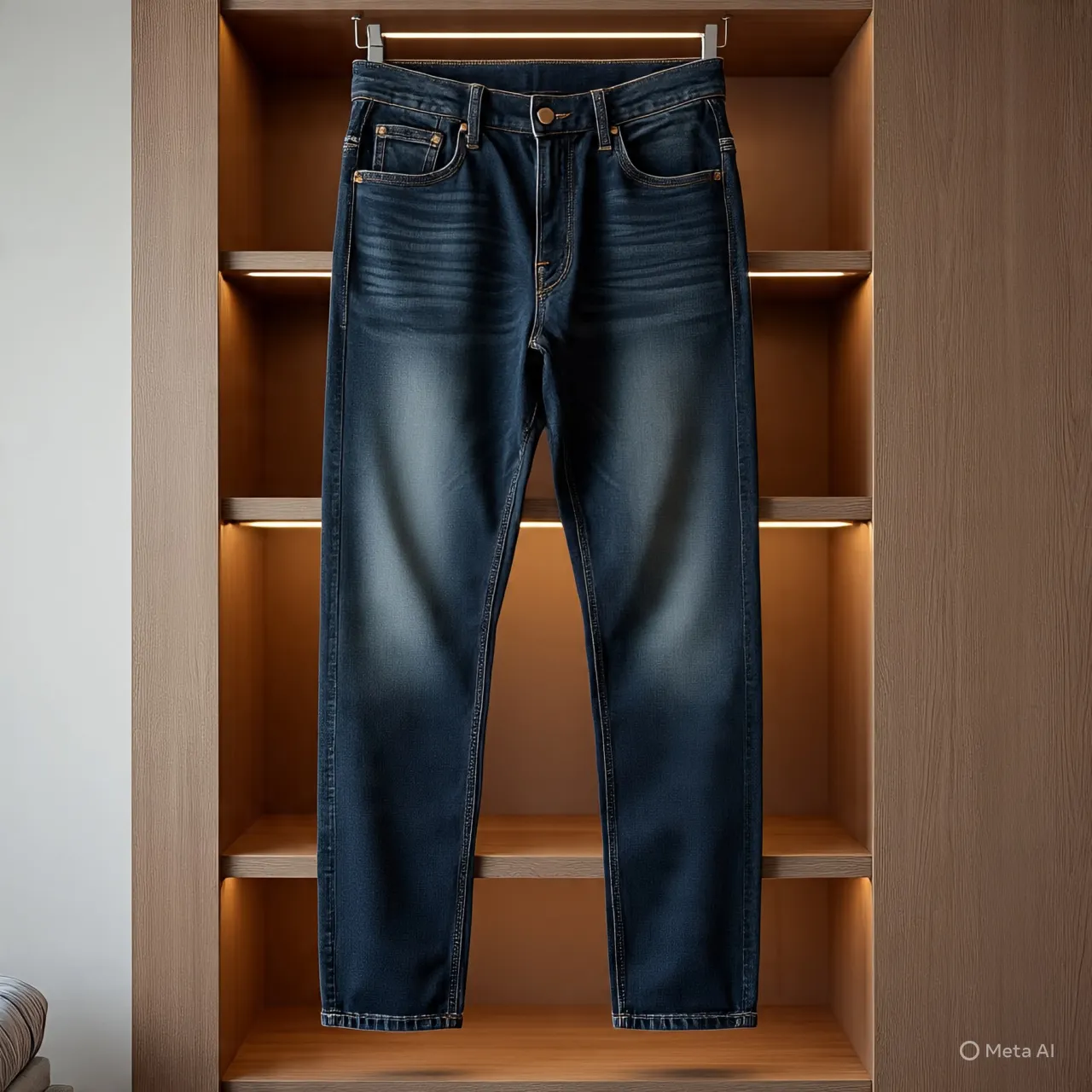 Langkah-Langkah Mencuci Celana Jeans dengan Tangan (c) Ilustrasi AI