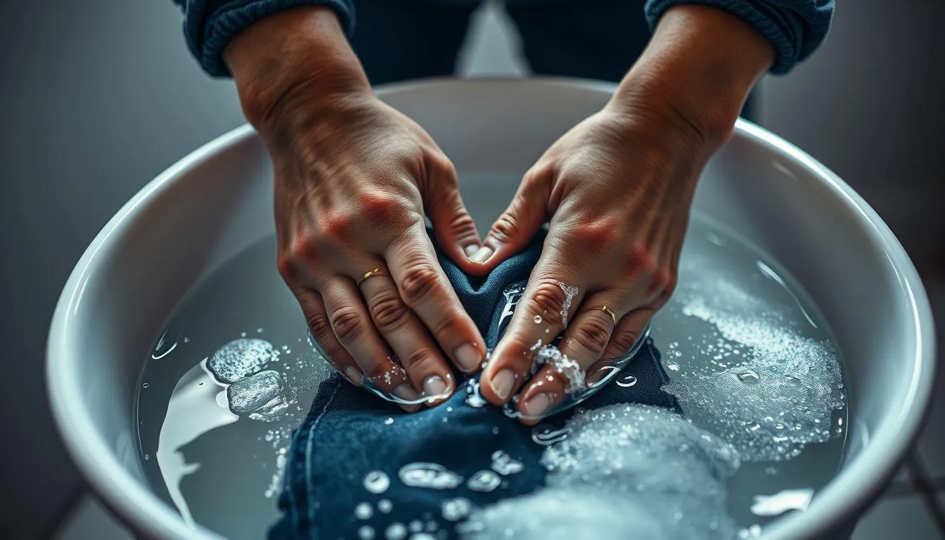 Mengapa Mencuci Jeans dengan Tangan Lebih Baik (c) Ilustrasi AI