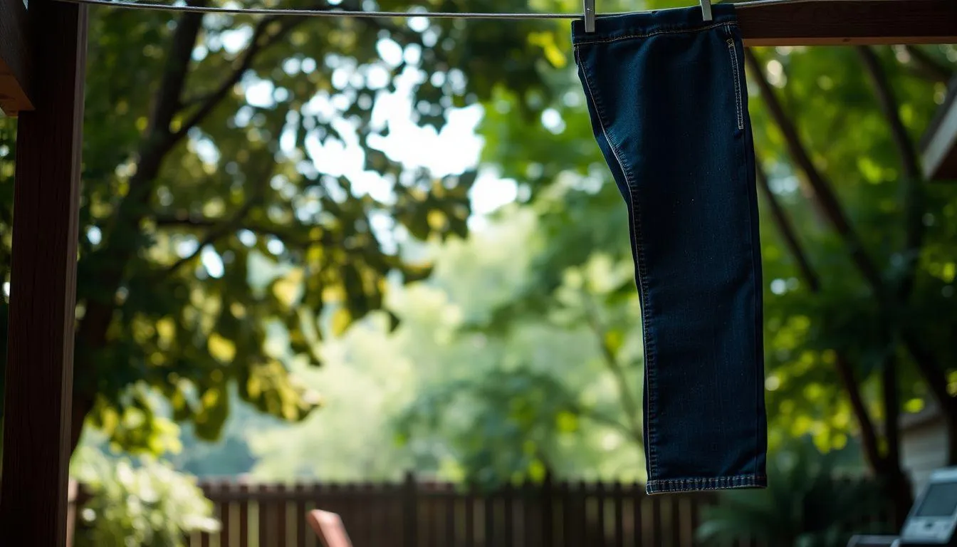 Tips Mengeringkan Celana Jeans yang Benar (c) Ilustrasi AI