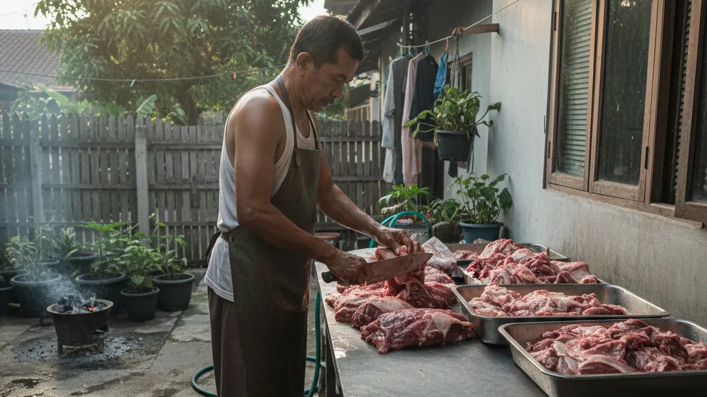 Pengertian dan Pentingnya Membersihkan Daging Kurban (c) Ilustrasi AI