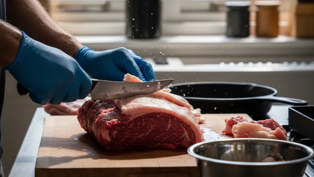 Langkah-Langkah Membersihkan Daging Kurban dengan Benar (c) Ilustrasi AI