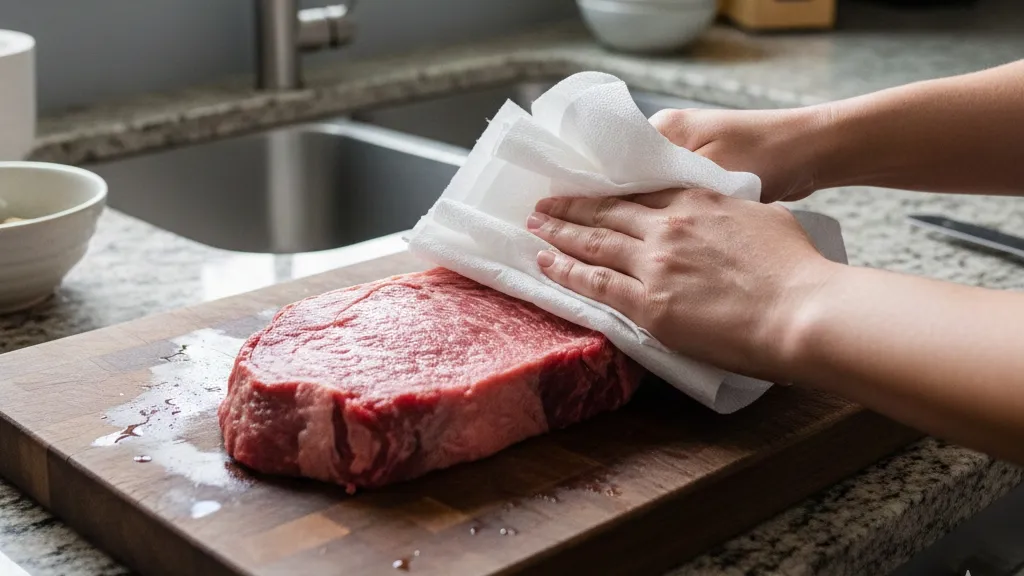 Alternatif Pembersihan Daging Tanpa Air (c) Ilustrasi AI